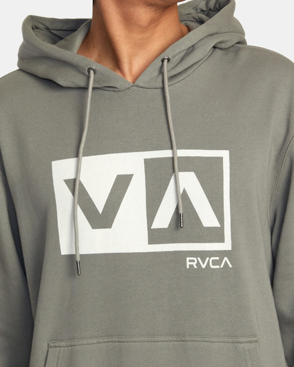 3 Balance Box Pullover Hoodie Green AVYSF00253 RVCA