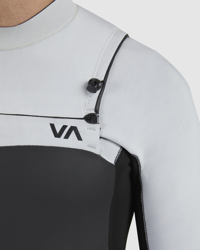 11 3/2 Balance Chest Zip Fullsuit Grey AVYW100100 RVCA