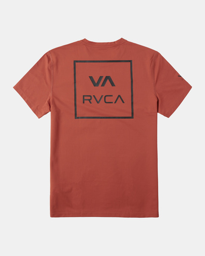 1 RVCA Short Sleeve Rashguard Orange AVYWR00118 RVCA