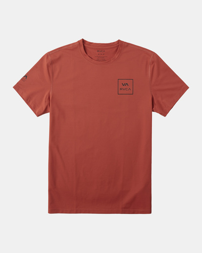 0 RVCA Short Sleeve Rashguard Orange AVYWR00118 RVCA