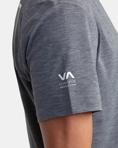 8 RVCA Short Sleeve Rashguard Grey AVYWR00118 RVCA