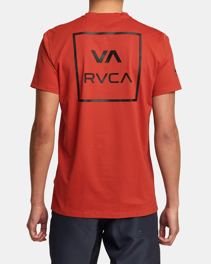 3 RVCA Short Sleeve Rashguard Orange AVYWR00118 RVCA