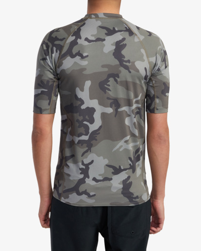 2 RVCA Short Sleeve Rashguard Brown AVYWR00120 RVCA