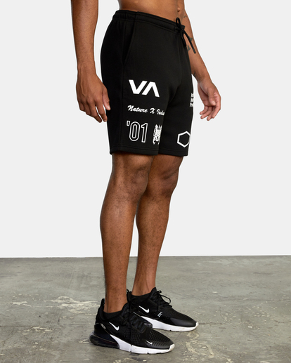 5 Sport Elastic Waist Walkshorts IV 19" Black AVYWS00135 RVCA
