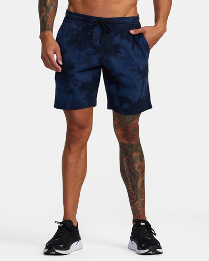 0 Sport Elastic Waist Walkshorts IV 19" Blue AVYWS00135 RVCA