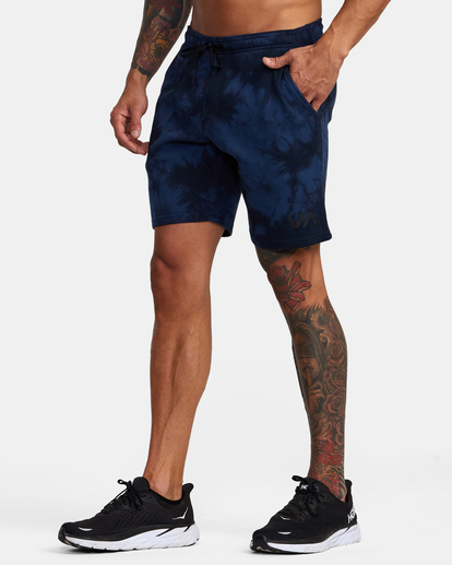3 Sport Elastic Waist Walkshorts IV 19" Blue AVYWS00135 RVCA