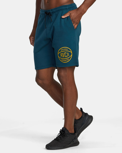 3 Sport Elastic Waist Walkshorts IV 19" Blue AVYWS00135 RVCA