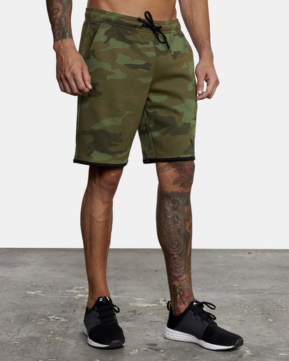 6 Sport Elastic Waist Walkshorts IV 19" Green AVYWS00135 RVCA