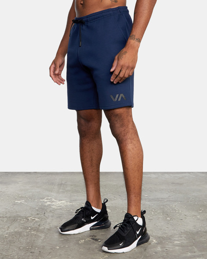 4 Sport Elastic Waist Walkshorts IV 19" Blue AVYWS00135 RVCA