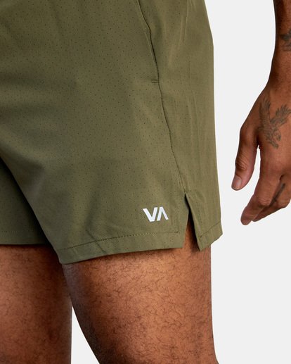 4 Yogger Jogger Lined Shorts 15" Green AVYWS00139 RVCA