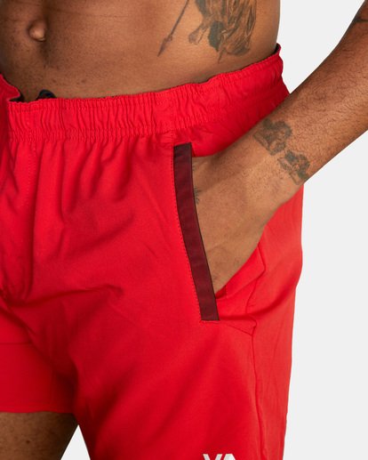 8 Yogger Elastic Shorts 15" Red AVYWS00140 RVCA