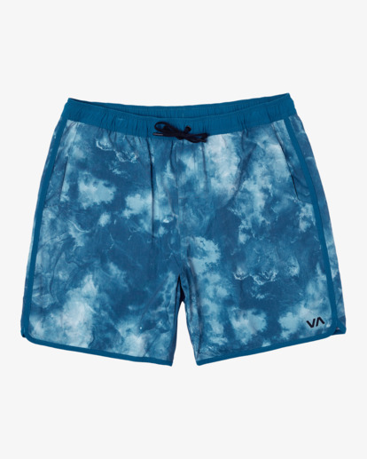 0 Yogger Hybrid Elastic Waist Athletic Shorts 17" Blue AVYWS00144 RVCA