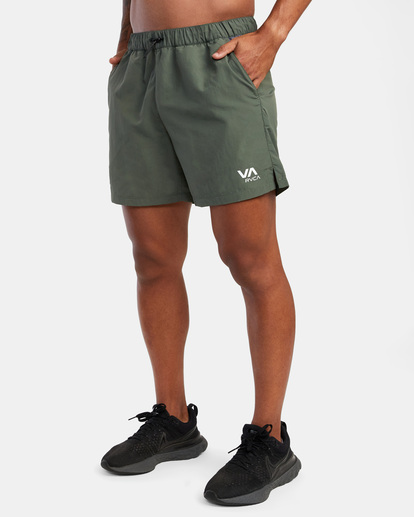 4 Outsider Packable Elastic Walkshorts 17" Green AVYWS00147 RVCA
