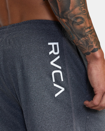 6 Sport Vent Elastic Running Shorts 16" Brown AVYWS00148 RVCA