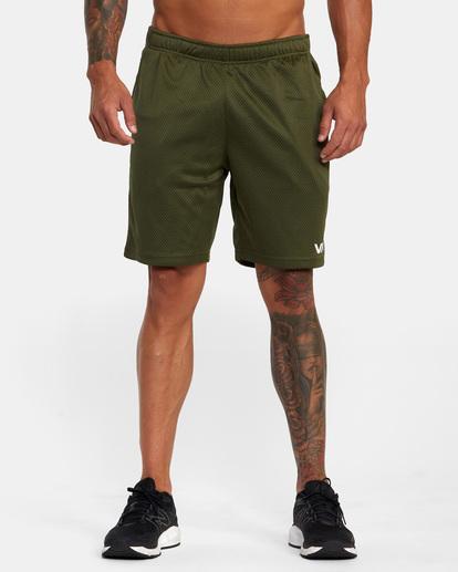 1 VA Mesh Elastic Walkshorts II 19" Green AVYWS00158 RVCA