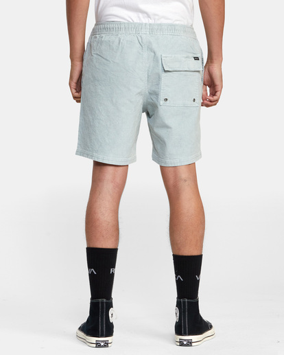 2 Escape Elastic Waist Corduroy Shorts 17” Blue AVYWS00160 RVCA