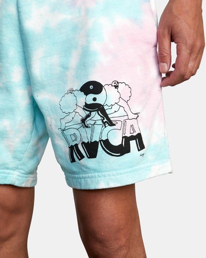 6 RVCA x Jesse Lortz Elastic Shorts White AVYWS00170 RVCA