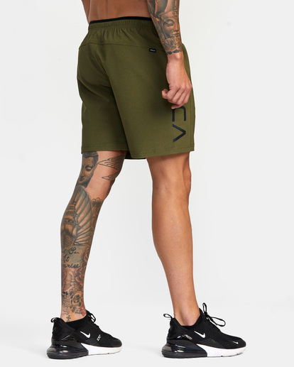 5 Grappler Elastic Walkshorts 17" Green AVYWS00173 RVCA