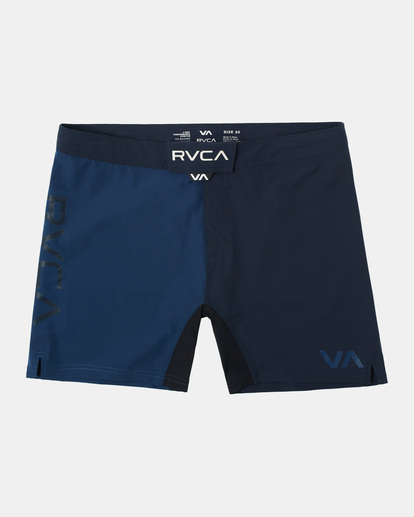 0 Fight Scrapper Elastic Walkshorts 15" Blue AVYWS00174 RVCA