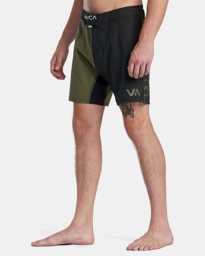 4 Fight Scrapper Elastic Walkshorts 15" Brown AVYWS00174 RVCA