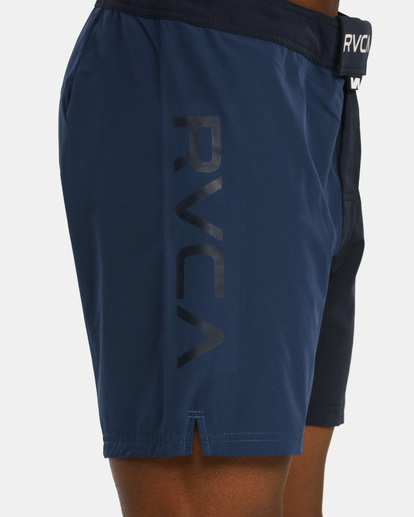 8 Fight Scrapper Elastic Walkshorts 15" Blue AVYWS00174 RVCA