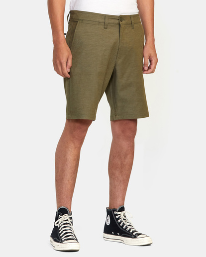6 Back In Hybrid Walkshorts 19" Green AVYWS00209 RVCA