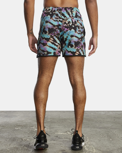 2 Yogger Elastic Waist Running Shorts 15" Black AVYWS00227 RVCA