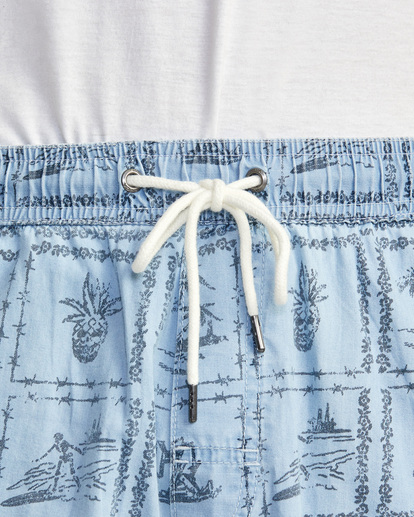 8 Escape Chambray Elasticized Shorts White AVYWS00238 RVCA