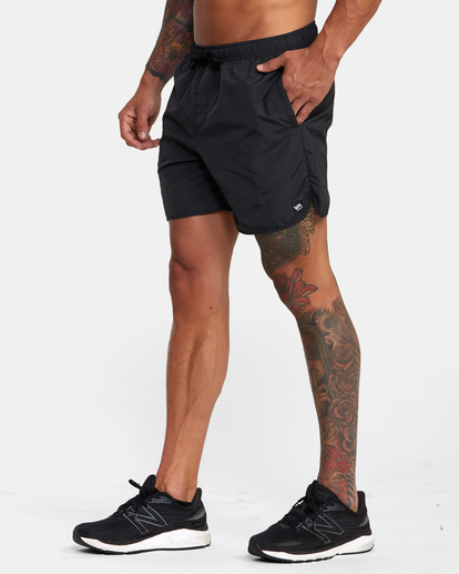 4 Outsider Basecamp 16" Training Shorts Black AVYWS00250 RVCA