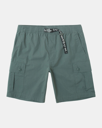 0 Civic Utility 18" Elastic Shorts Green AVYWS00269 RVCA