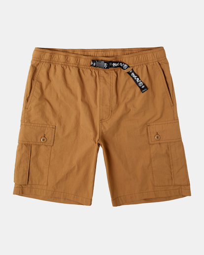0 Civic Utility 18" Elastic Shorts Brown AVYWS00269 RVCA