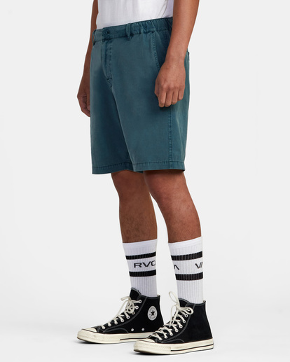 2 All Time Coastal Rinsed Hybrid 19" Shorts Blue AVYWS00285 RVCA