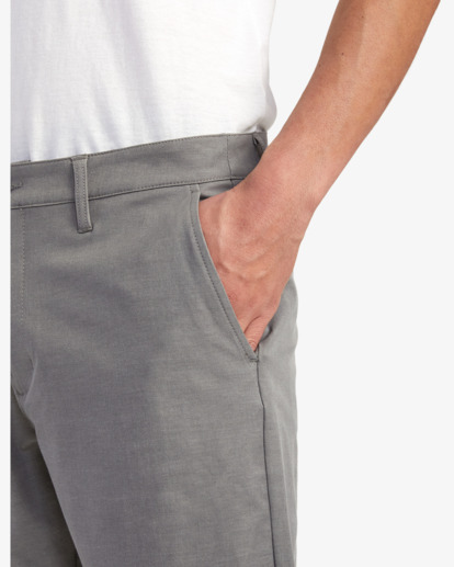 5 Back In Hybrid 19" Shorts Grey AVYWS00286 RVCA