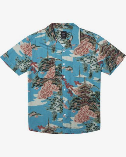 Rvca hawaiian shirt Clearance