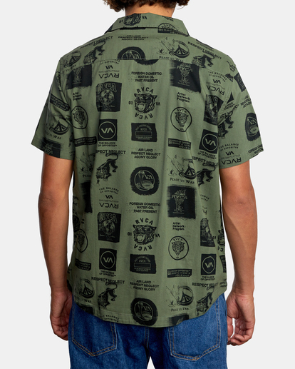 2 Recon Collage Short Sleeve Shirt  AVYWT00236 RVCA