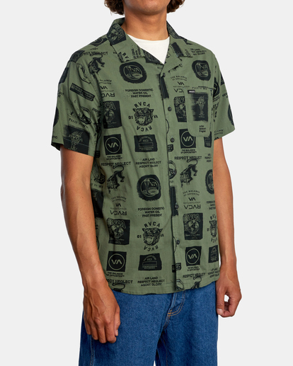 Recon Collage Short Sleeve Shirt | RVCA