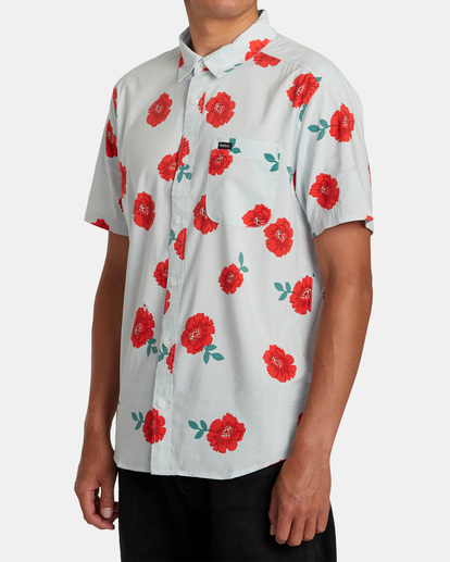 4 Botanical - Short Sleeve Shirt for Men Green AVYWT00299 RVCA