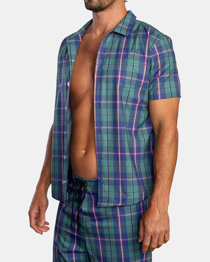 4 Dib Woven Short Sleeve Shirt  AVYWT00327 RVCA