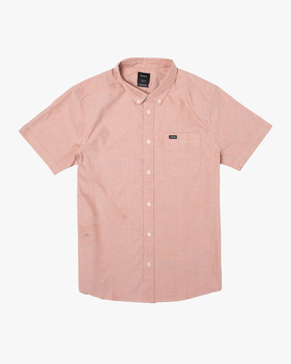 0 That'll Do Stretch Short Sleeve Shirt Orange AVYWT00360 RVCA