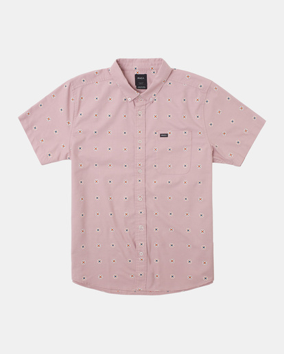 0 That'll Do Print Short Sleeve Shirt Purple AVYWT00368 RVCA