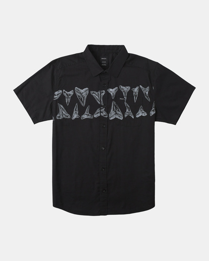 0 Hawaii Horton Short Sleeve Shirt Black AVYWT00392 RVCA