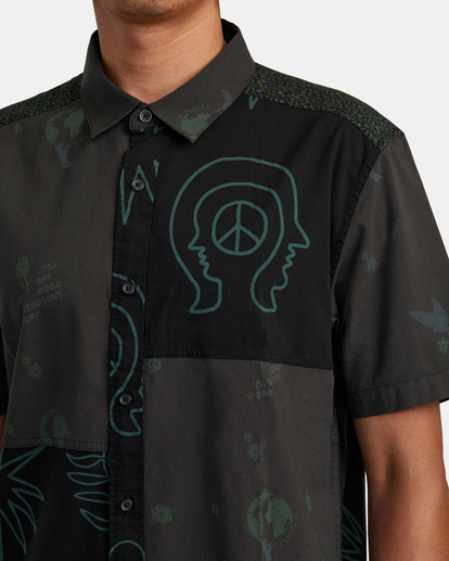 3 Compilation - Short Sleeve Shirt for Men Black AVYWT00399 RVCA
