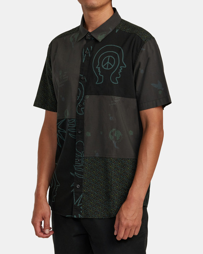 4 Compilation - Short Sleeve Shirt for Men Black AVYWT00399 RVCA