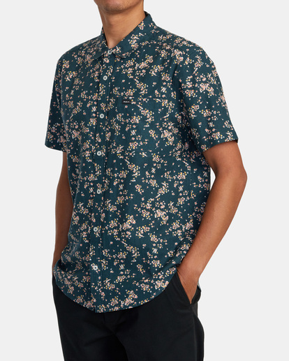 1 Rvgazi Shirt Blue AVYWT00453 RVCA
