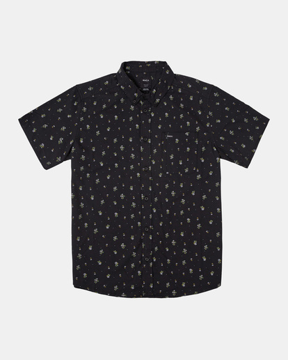 0 Thatll Do Print Short Sleeve Shirt Black AVYWT00474 RVCA