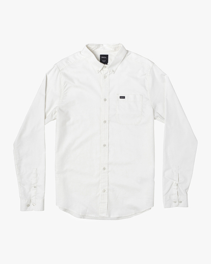 0 Thatll Do Stretch Long Sleeve Shirt White AVYWT00475 RVCA