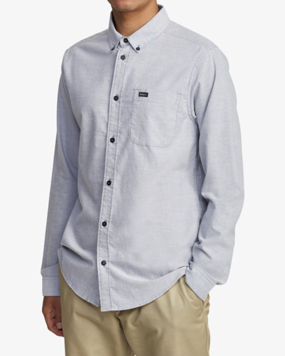 3 Thatll Do Stretch Long Sleeve Shirt White AVYWT00475 RVCA
