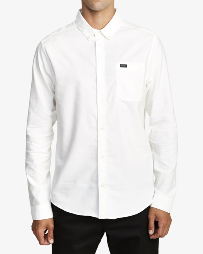 1 Thatll Do Stretch Long Sleeve Shirt White AVYWT00475 RVCA