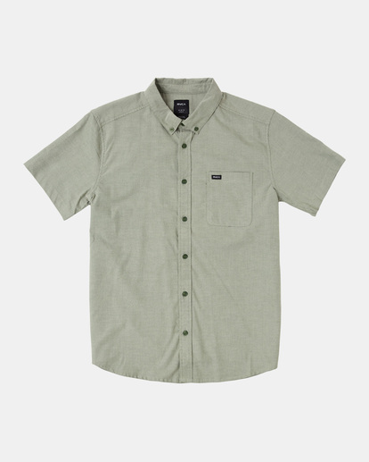 0 Thatll Do Stretch Short Sleeve Shirt Green AVYWT00476 RVCA