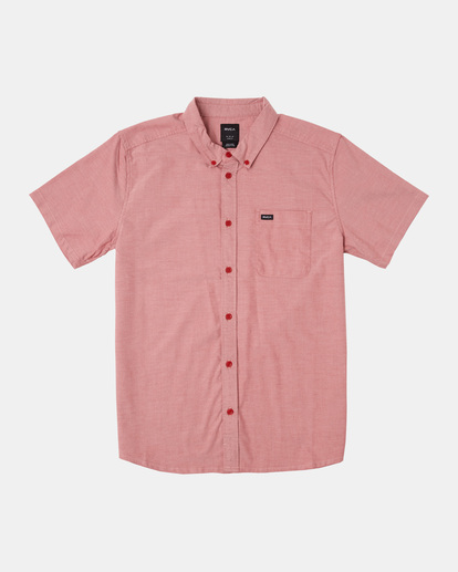 0 Thatll Do Stretch Short Sleeve Shirt Red AVYWT00476 RVCA